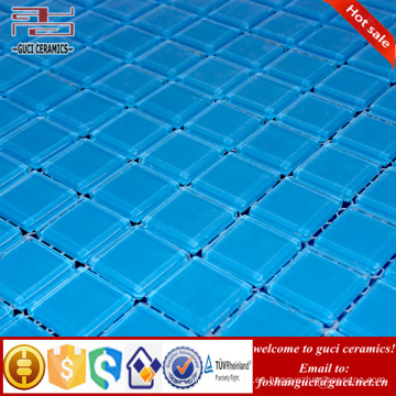 fuente de la fábrica de mosaico de china azulejo de la piscina azul azulejo de mosaico de cristal de vidrio